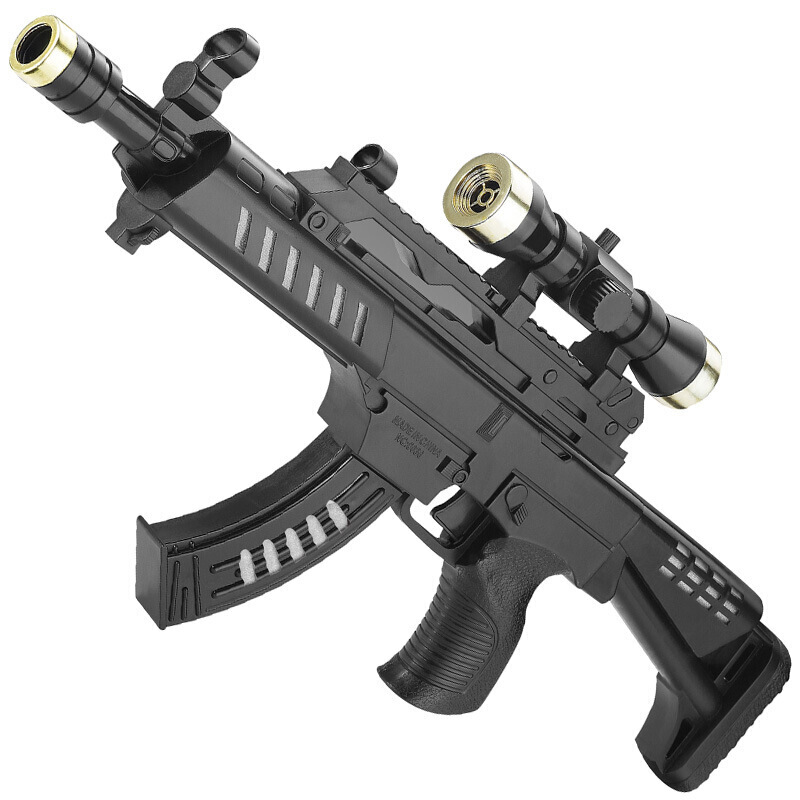 八音枪冲锋枪机关枪手枪红外线震动表演道具