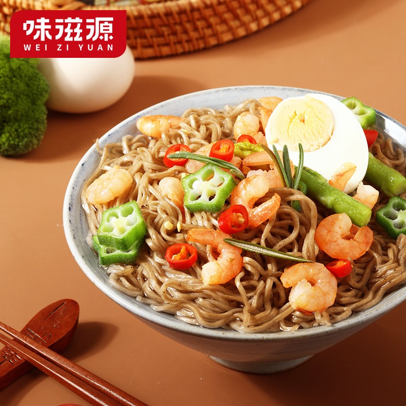 味滋源荞麦方便面 非油炸荞麦面条 饱腹代餐粗粮面条泡面拌面快餐面 荞麦面60g*10袋 京东折扣/优惠券