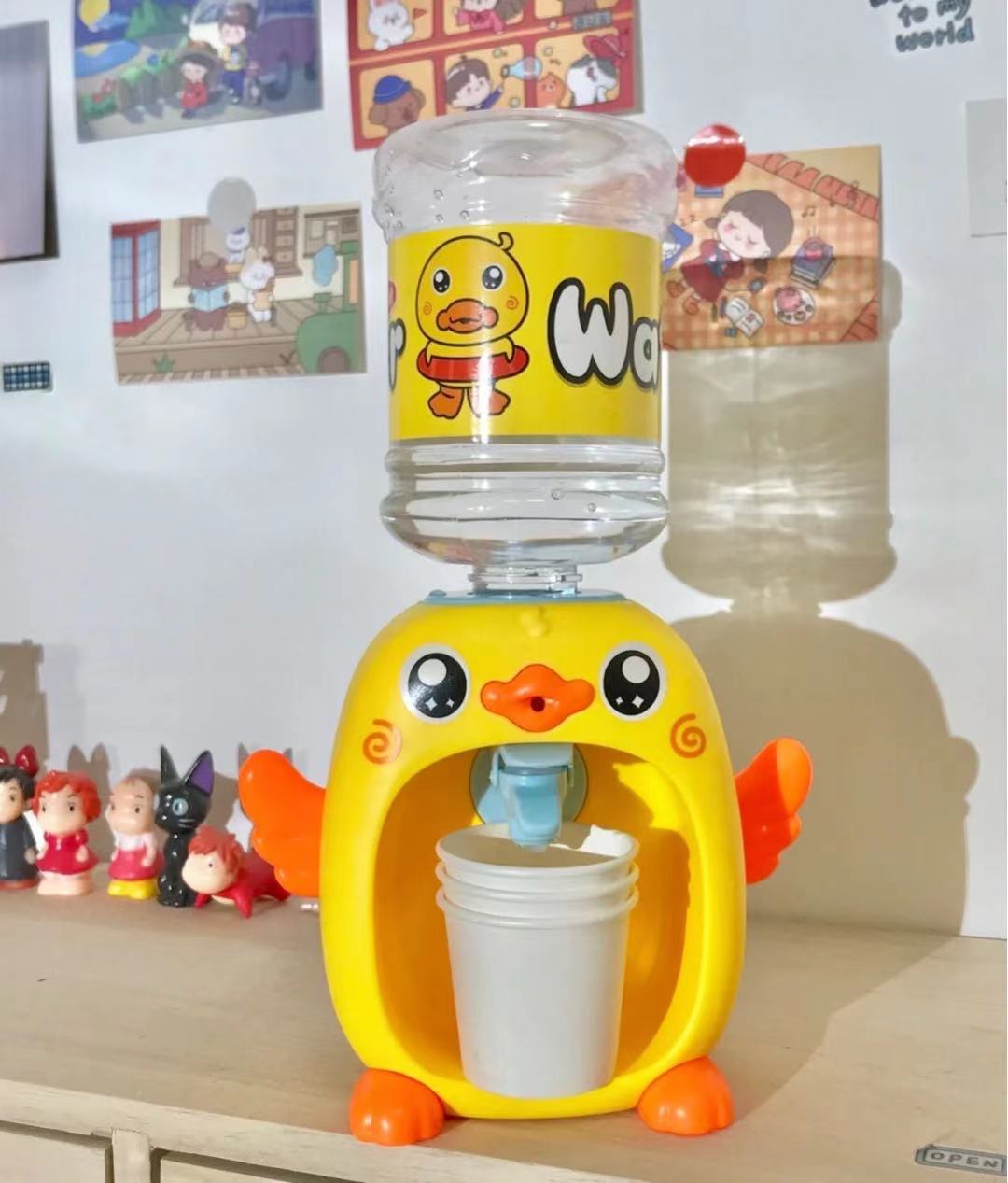 儿童饮水机过家家玩具机趣味q萌鸭q萌猪网红饮水机男女孩