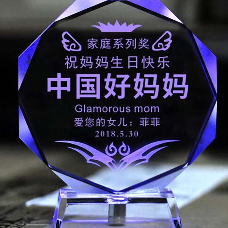 水晶摆台送母亲实用爸爸老婆生日礼物实用